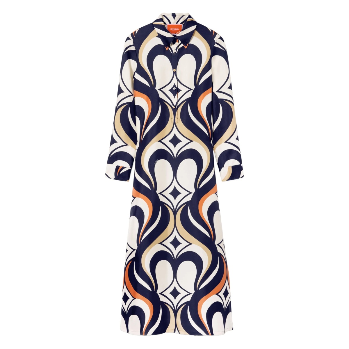 geometric-print dress