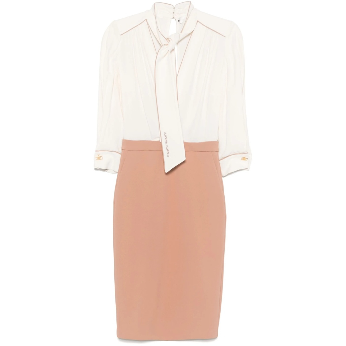georgette crepe midi dress