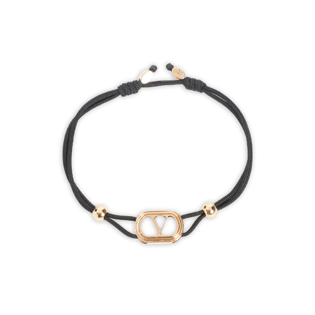 gold-tone black-stone bracelet