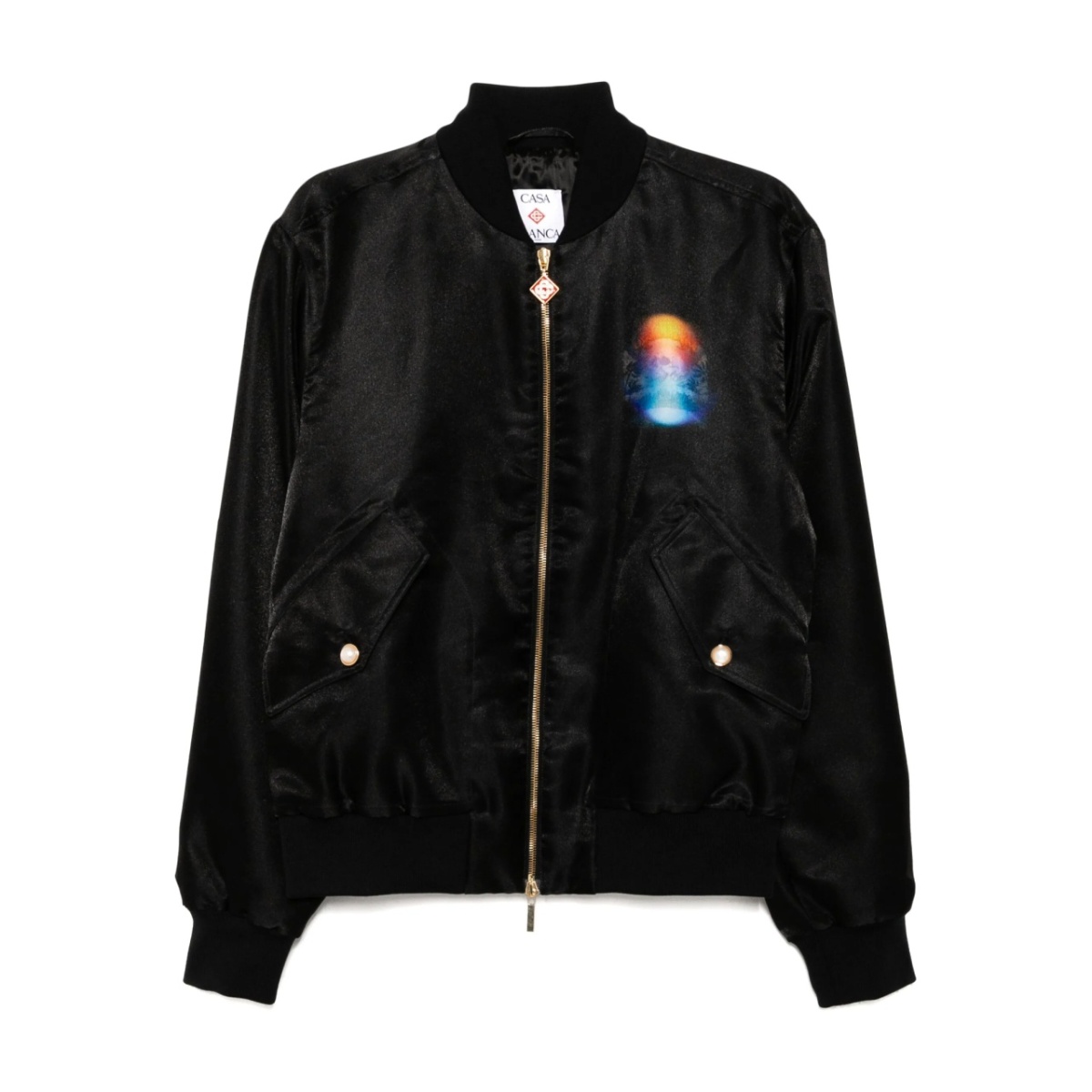 gradient bomber jacket