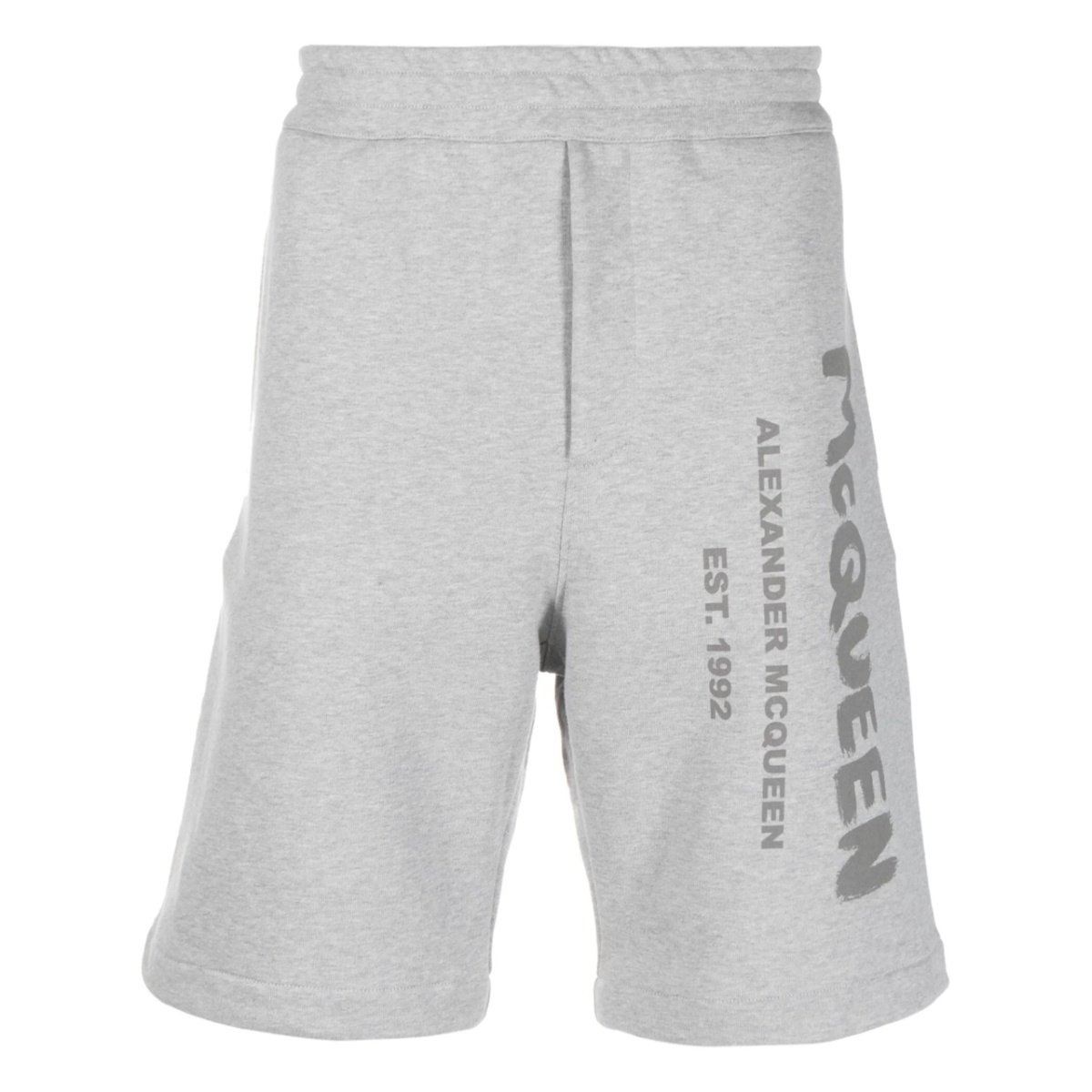 Graffiti-print track shorts