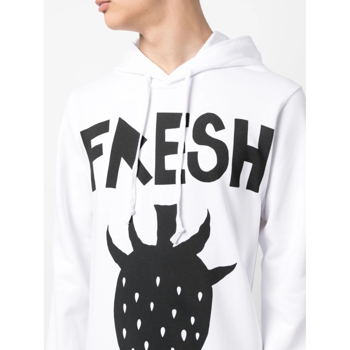 graphic-print drawstring hoodie - Img 5