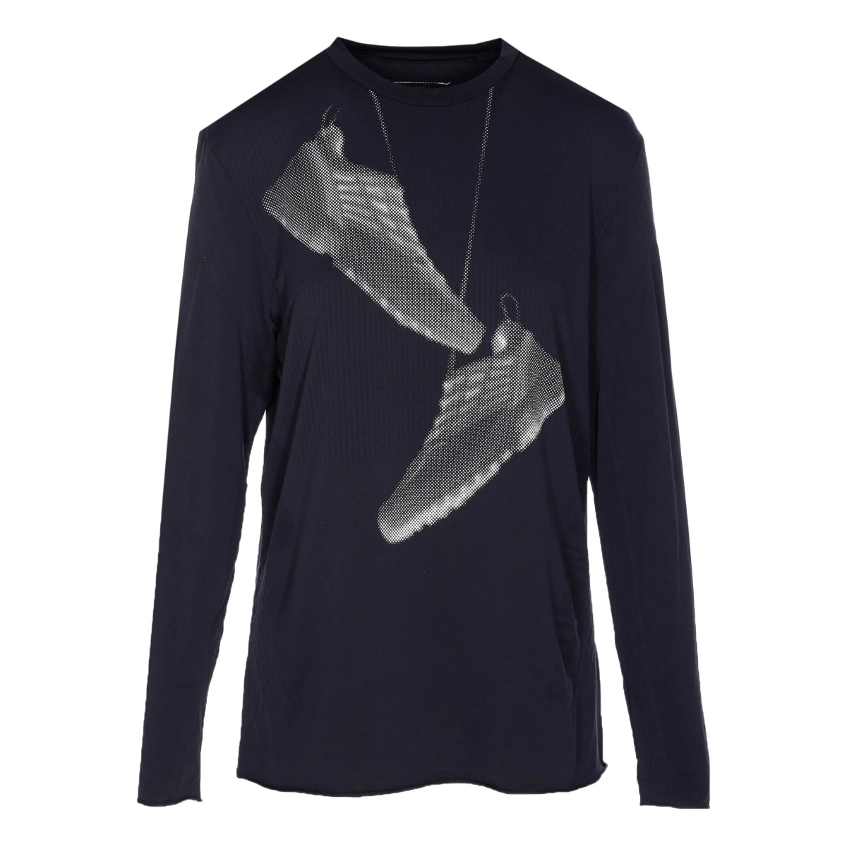 graphic-print long-sleeve top