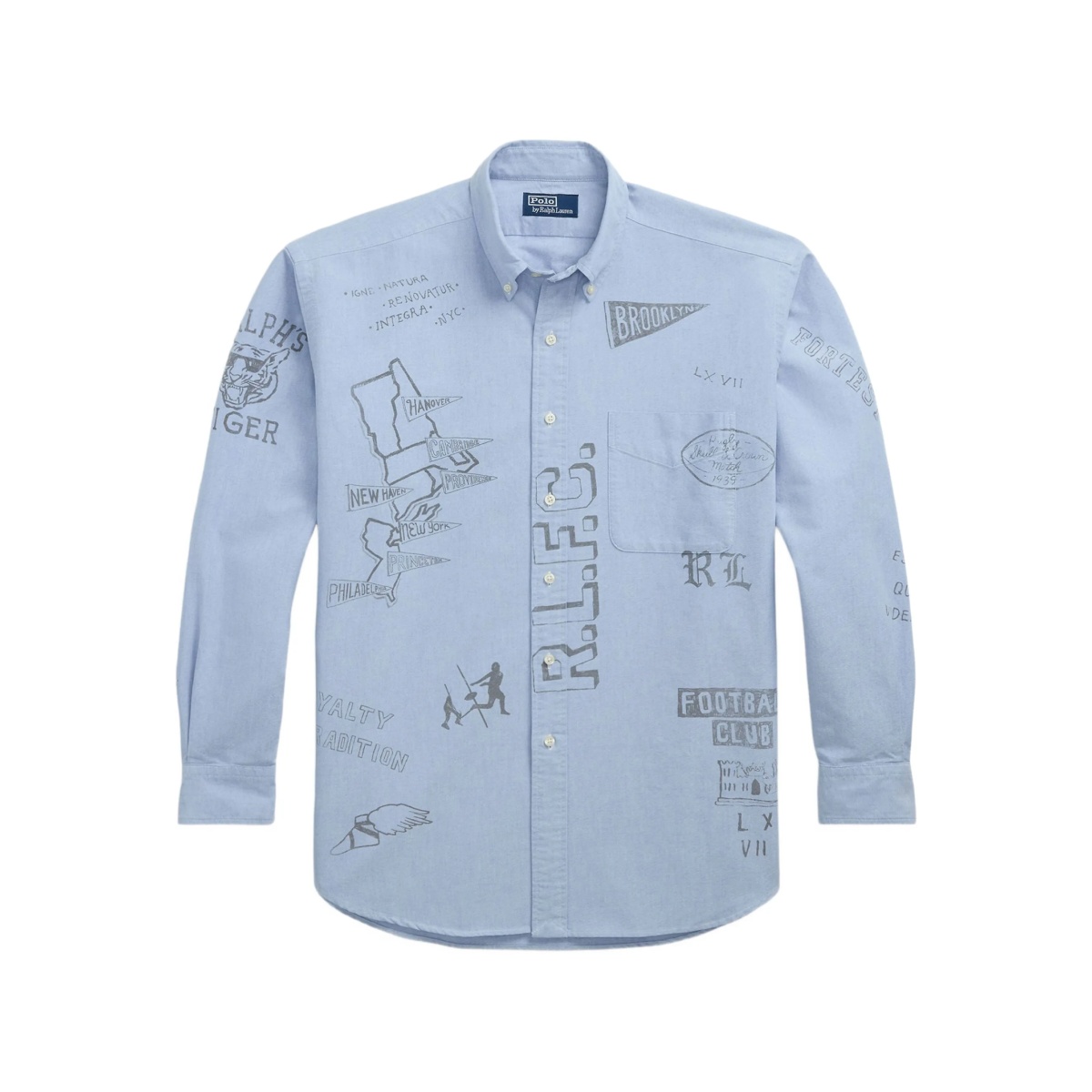 graphic-print shirt