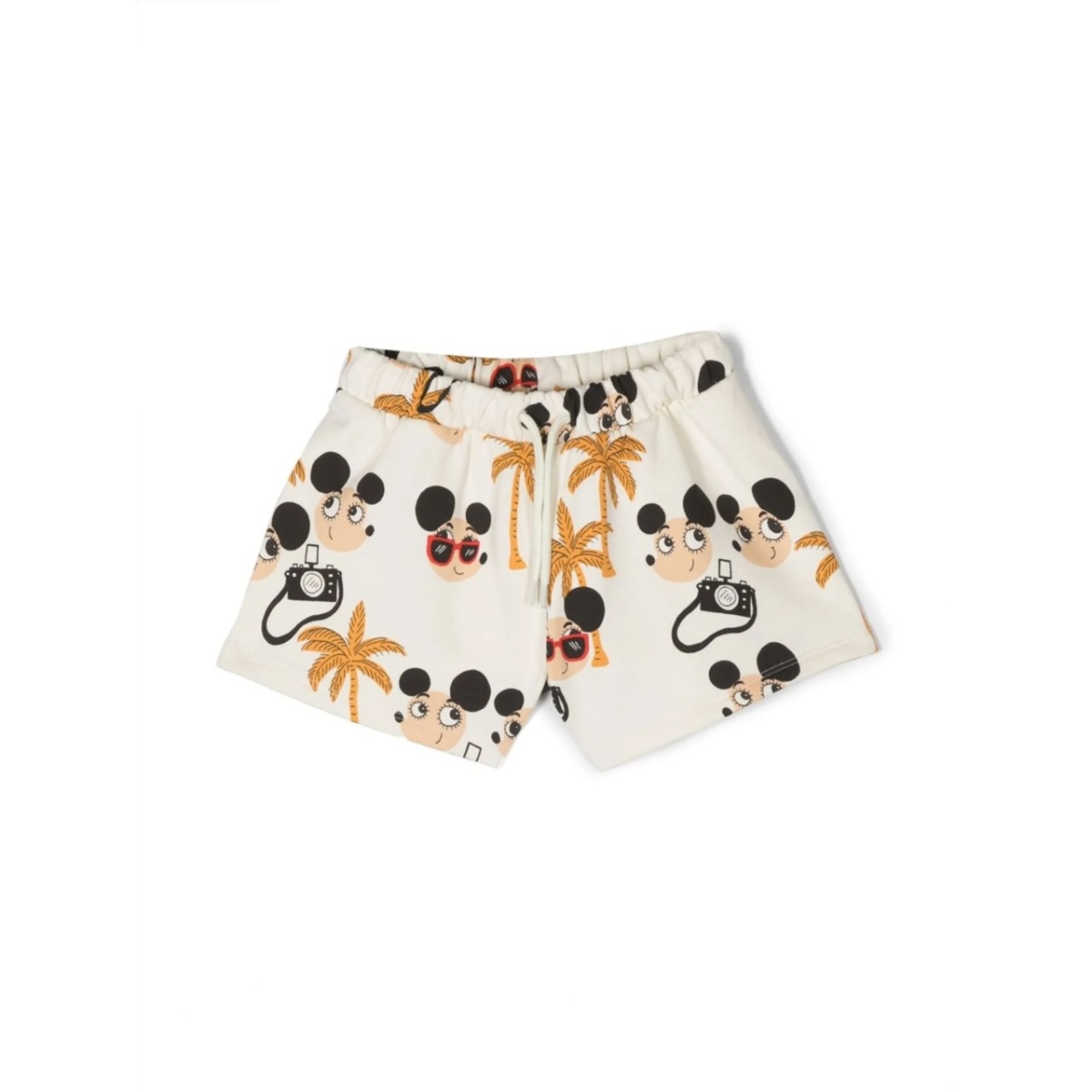 graphic-print shorts