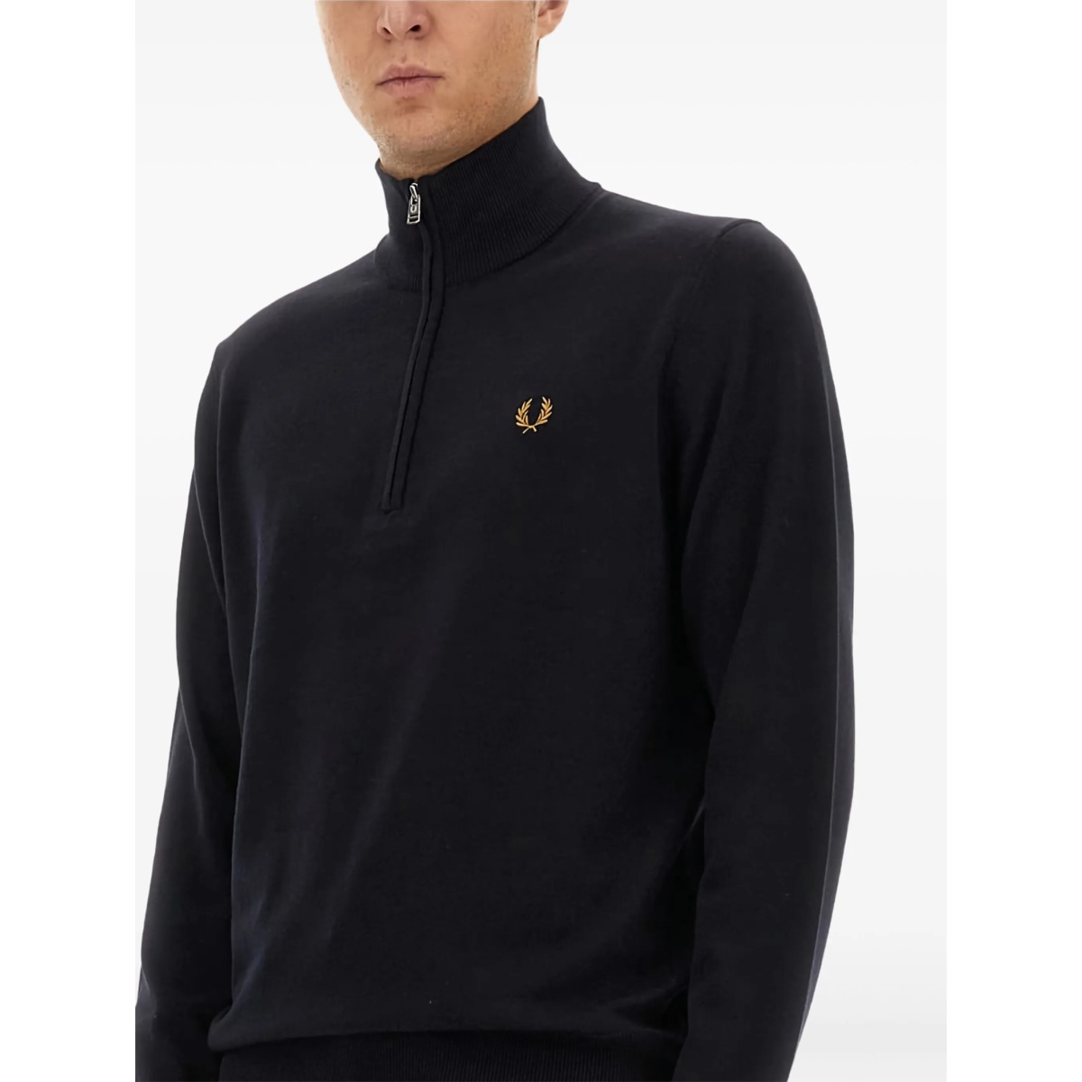 half-zip logo-detail sweater - Img 4