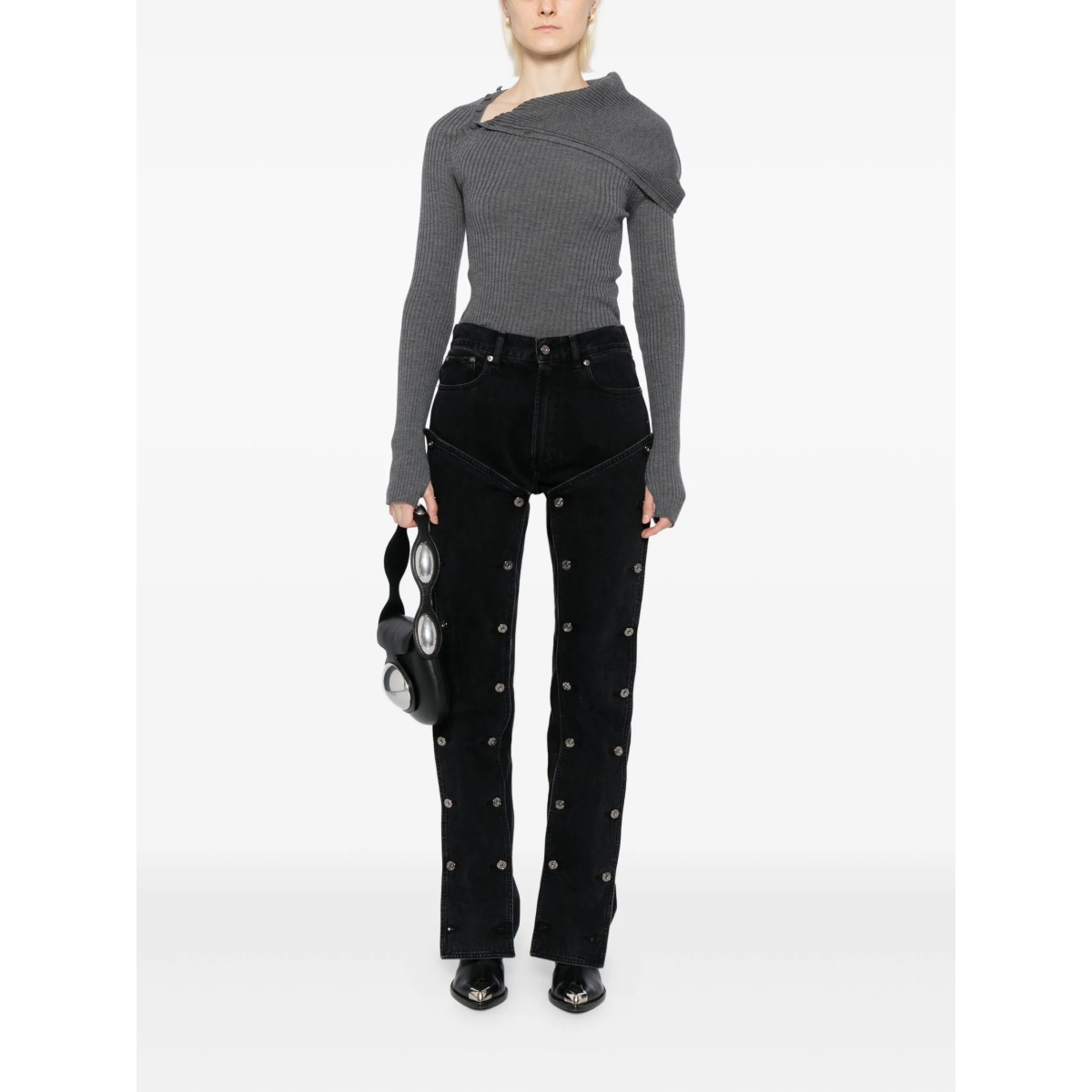 halterneck knit top - Img 2