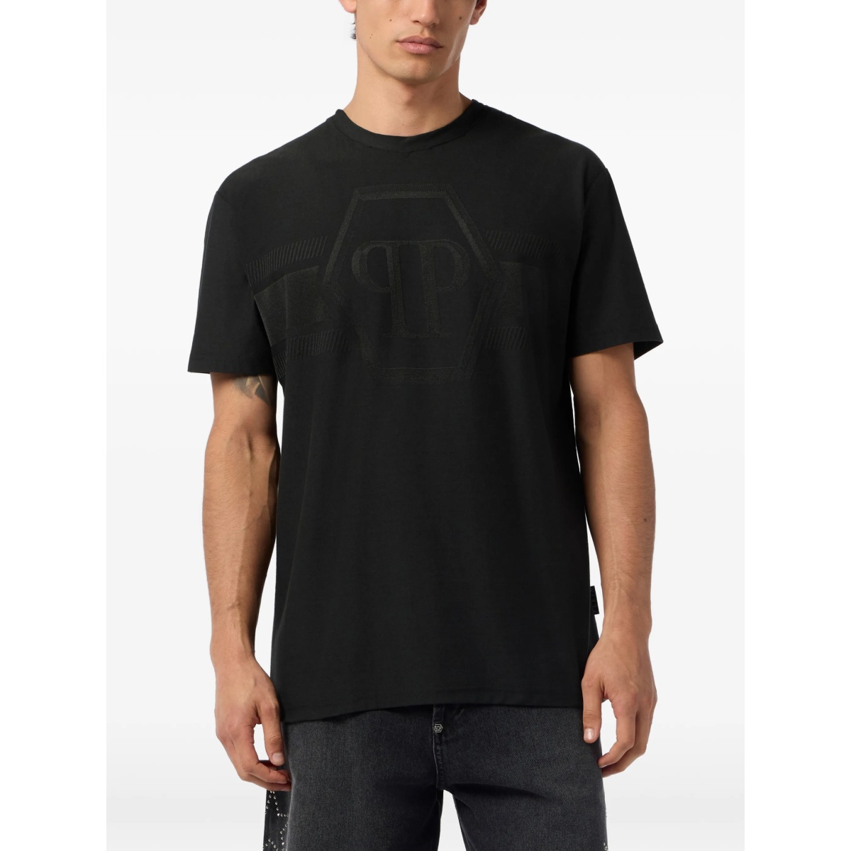 hexagon round-neck T-shirt - Img 2