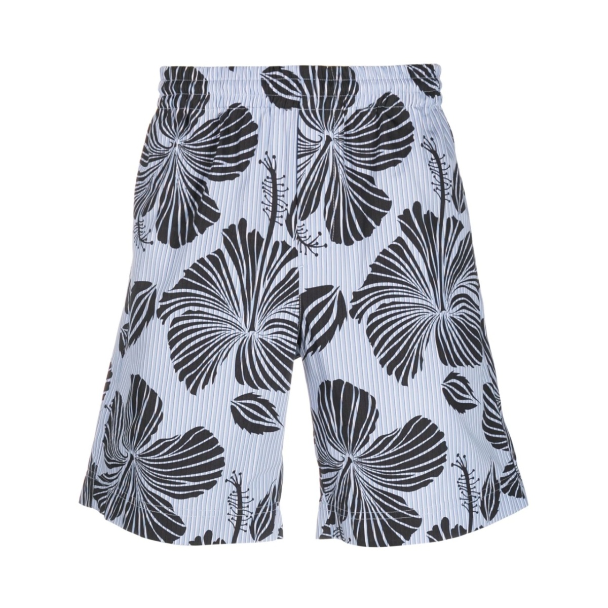 hibiscus-print bermuda shorts