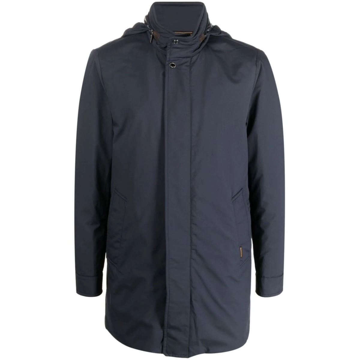 high-neck feather down jacket