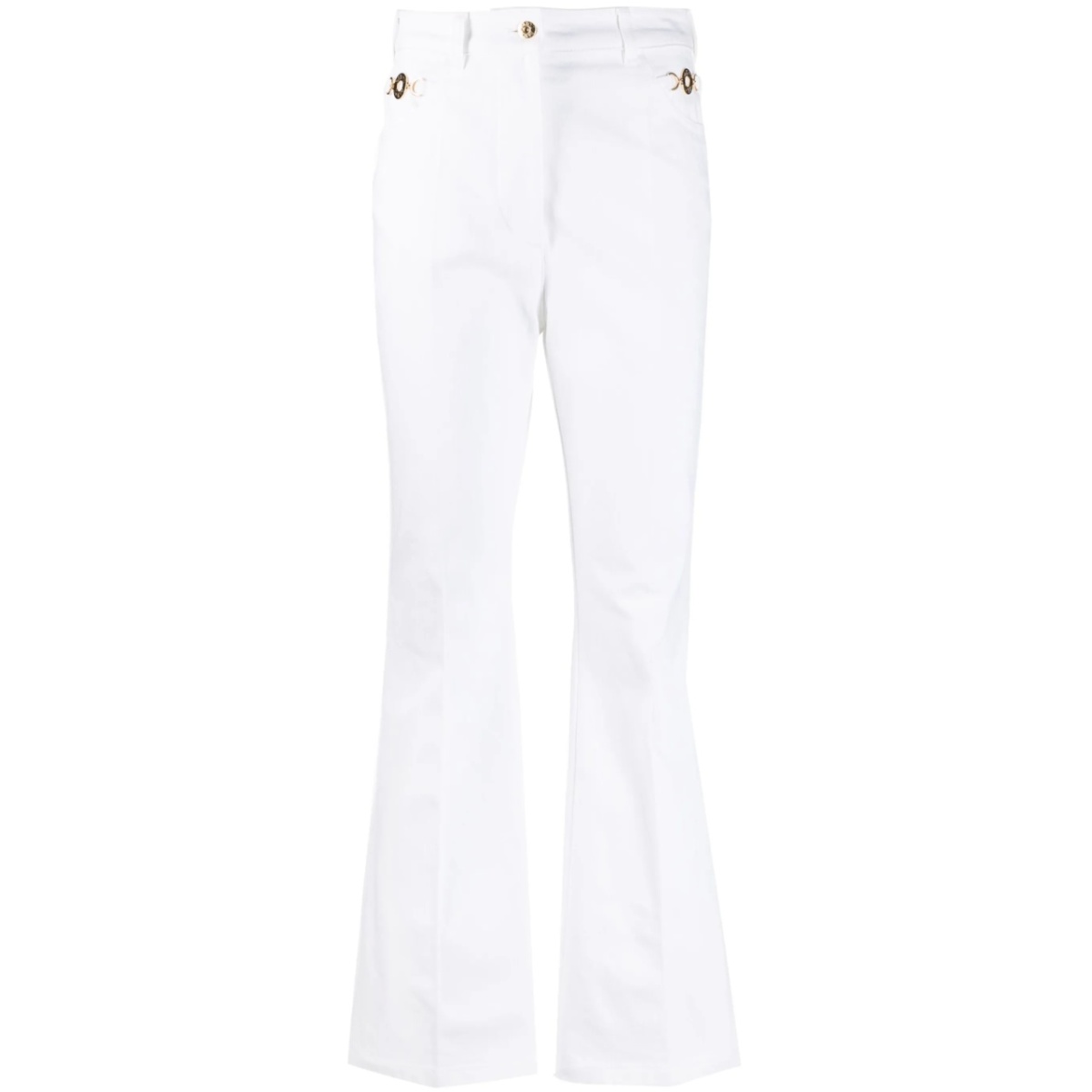 high-rise flared jeans
