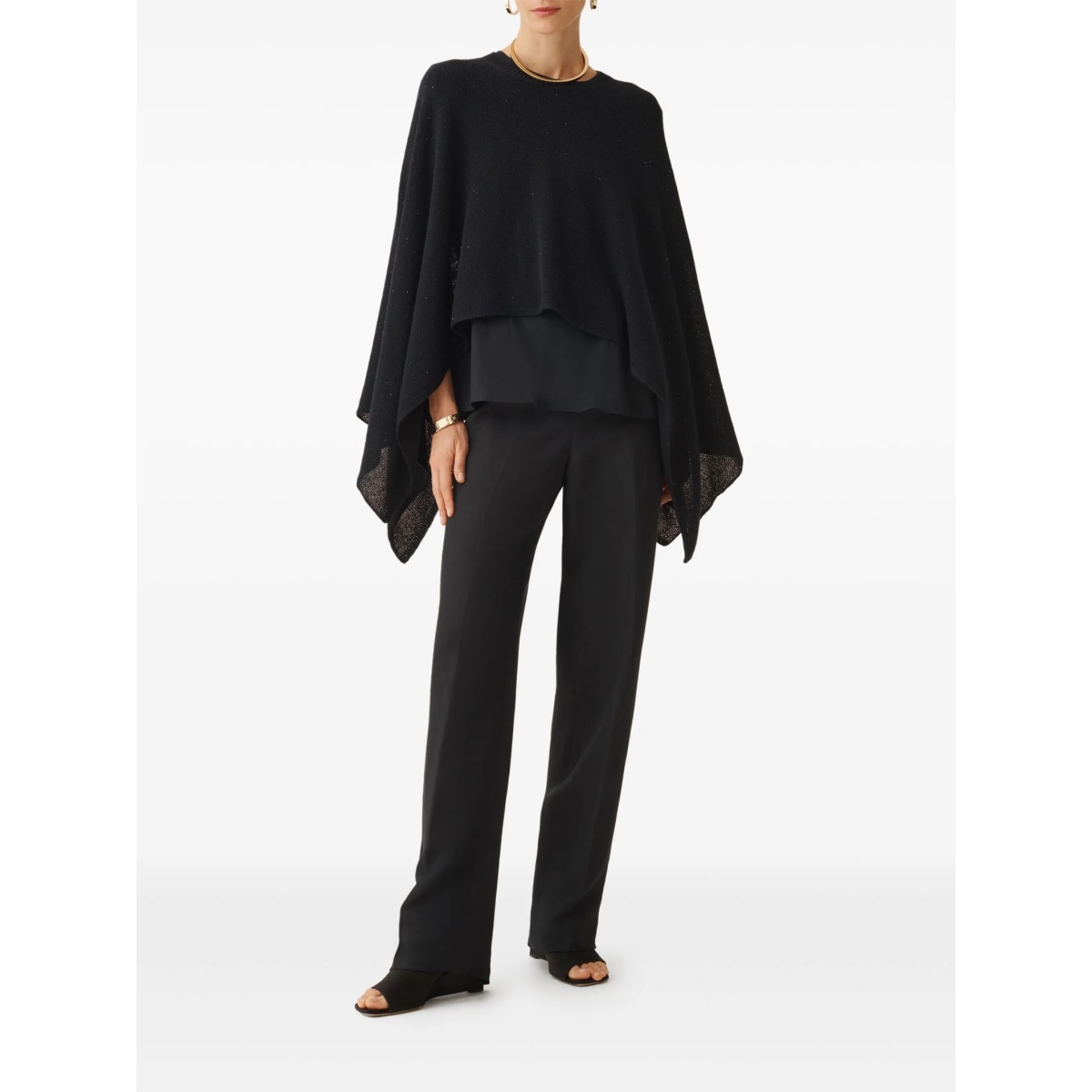 high-waisted straight trousers - Img 2