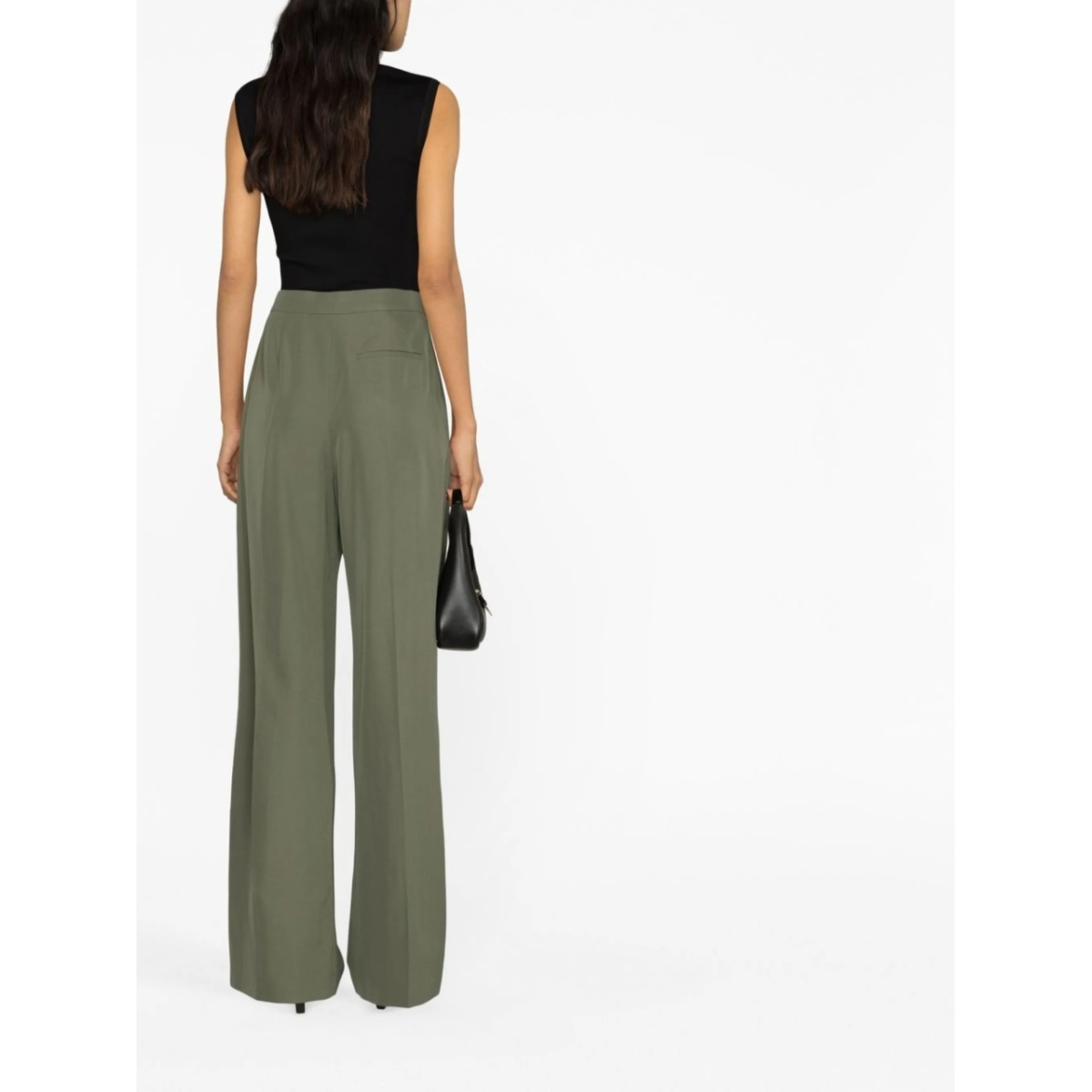 high-waisted tailored trousers - Img 3