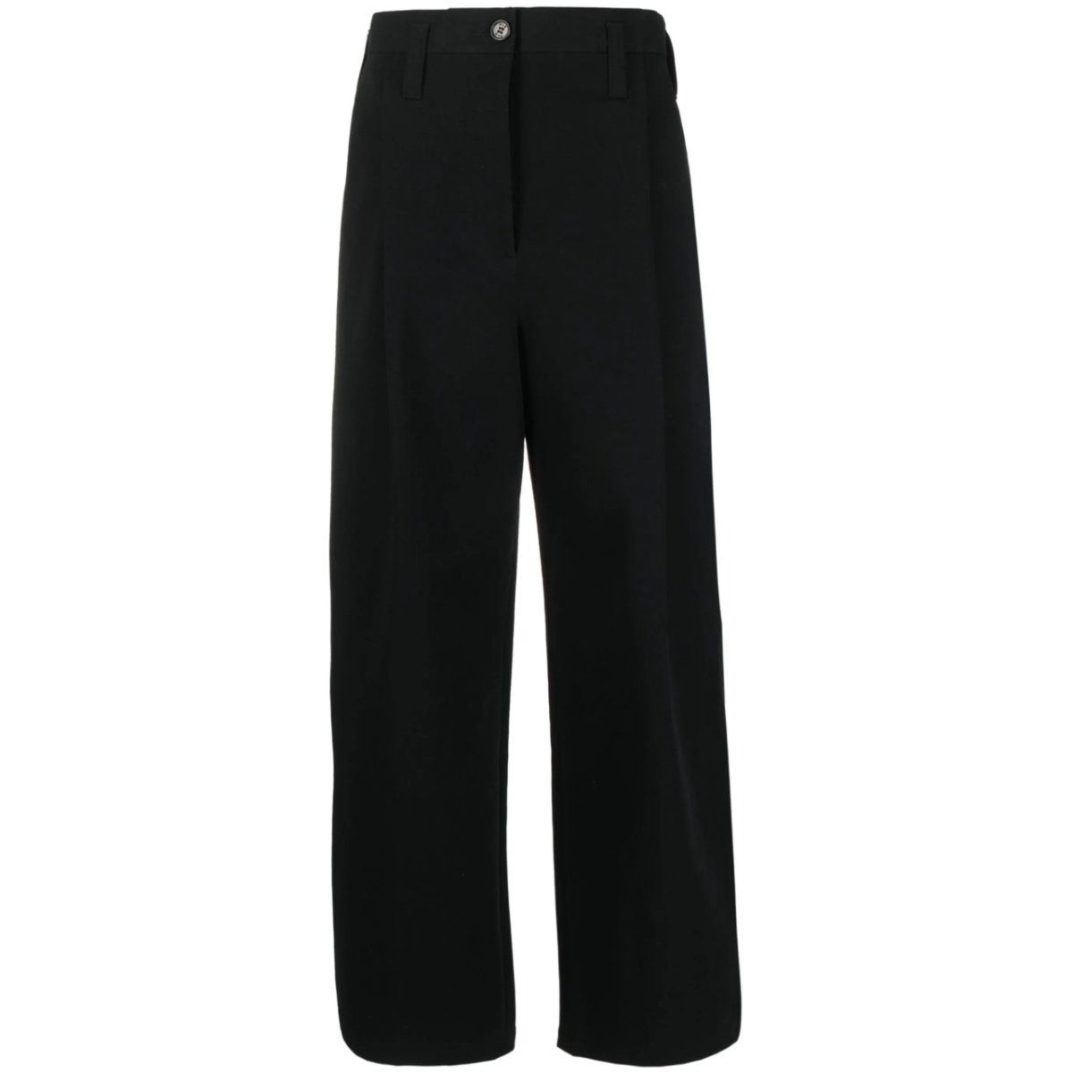 high-waisted tailored trousers