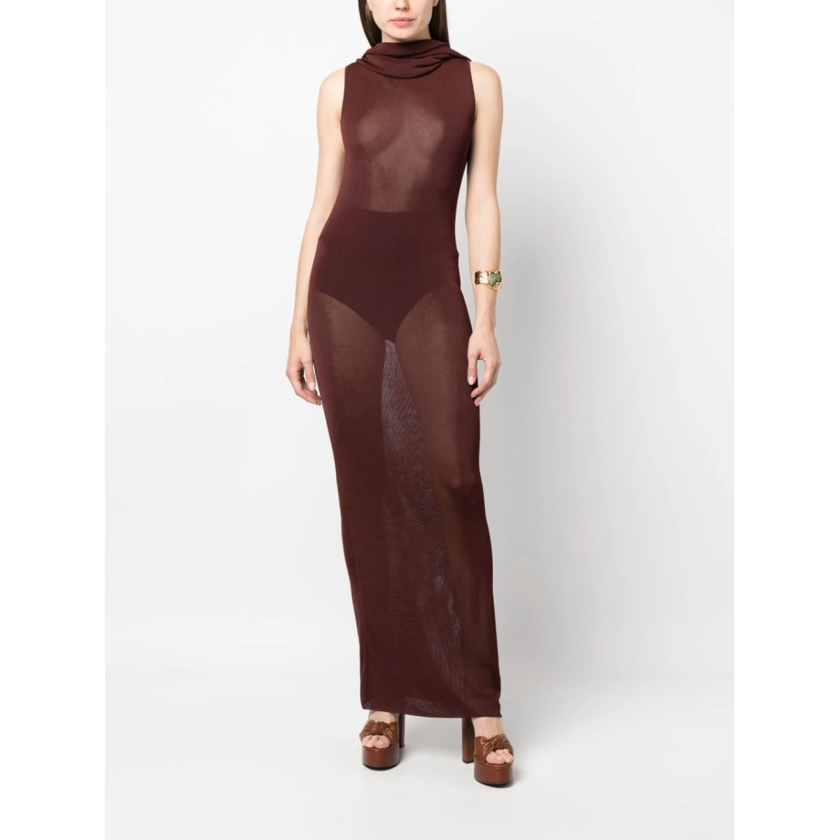 hooded maxi dress - Img 2