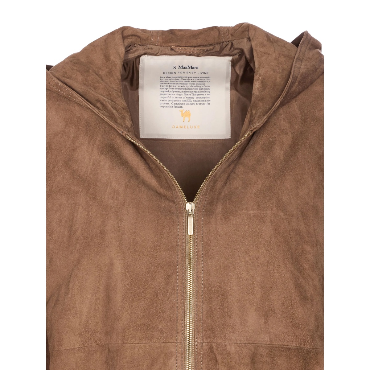 hooded suede zip jacket - Img 3