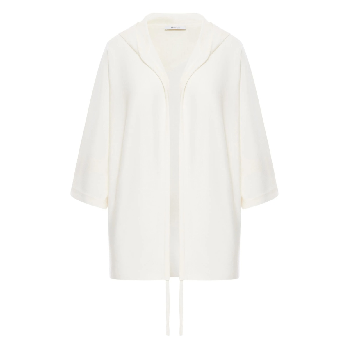 hooded wool cardigan