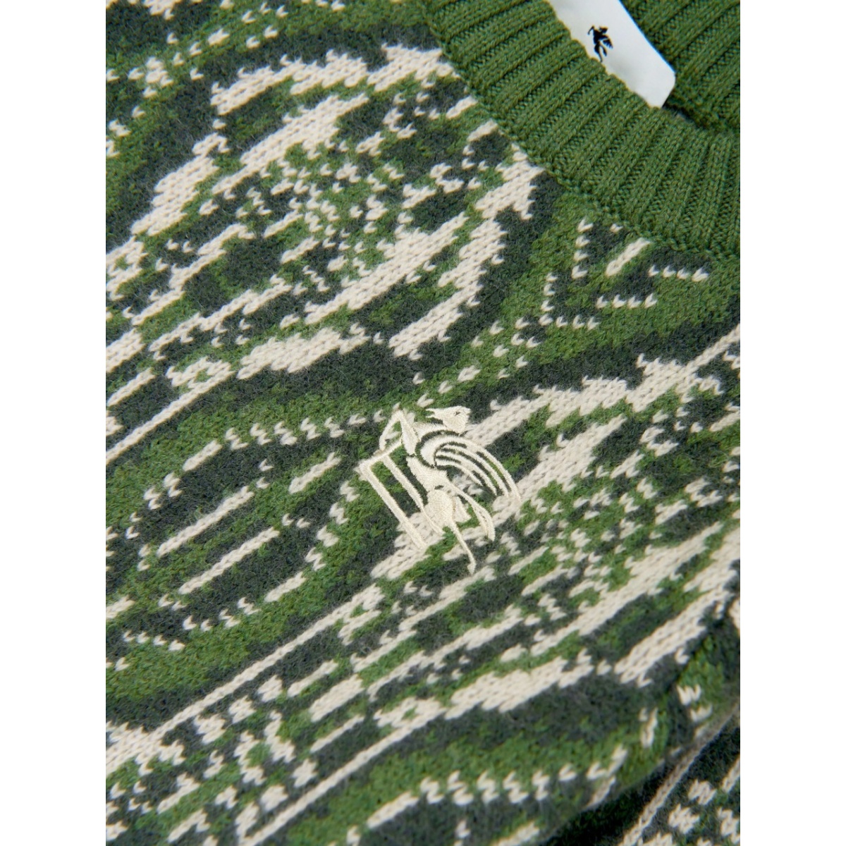 intarsia-knit logo jumper - Img 4