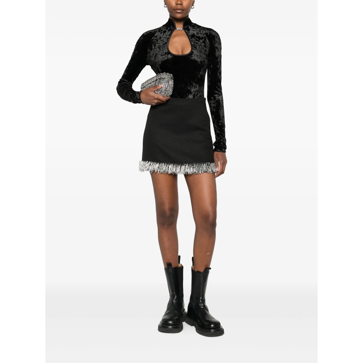 keyhole-neck long-sleeves bodysuit - Img 2