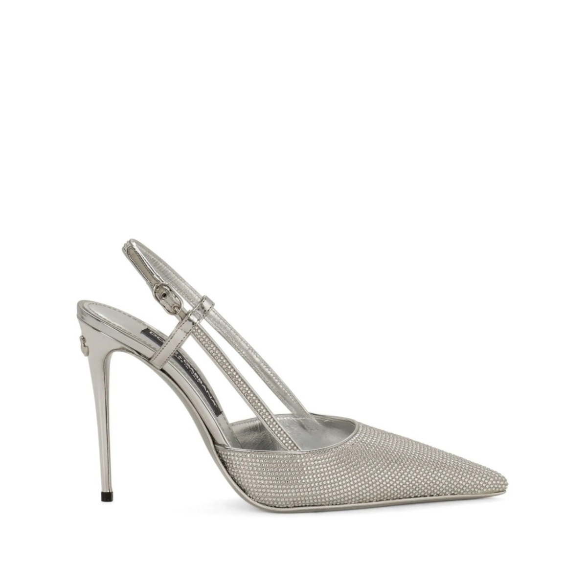 KIM DOLCE&GABBANA embellished satin slingback pumps