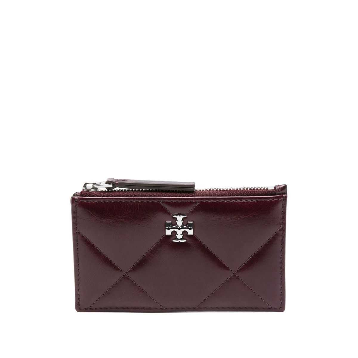 Kira quilted zip-top card holder