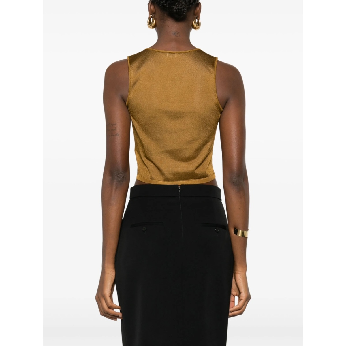knitted cropped tank top - Img 4