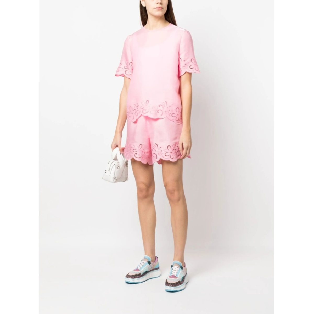 lace-trimmed shorts - Img 2