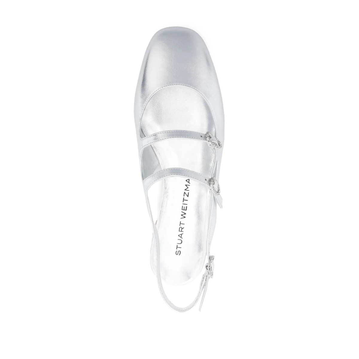 laminated-leather ballerina shoes - Img 4