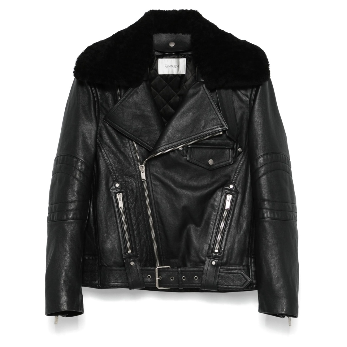 leather biker jacket