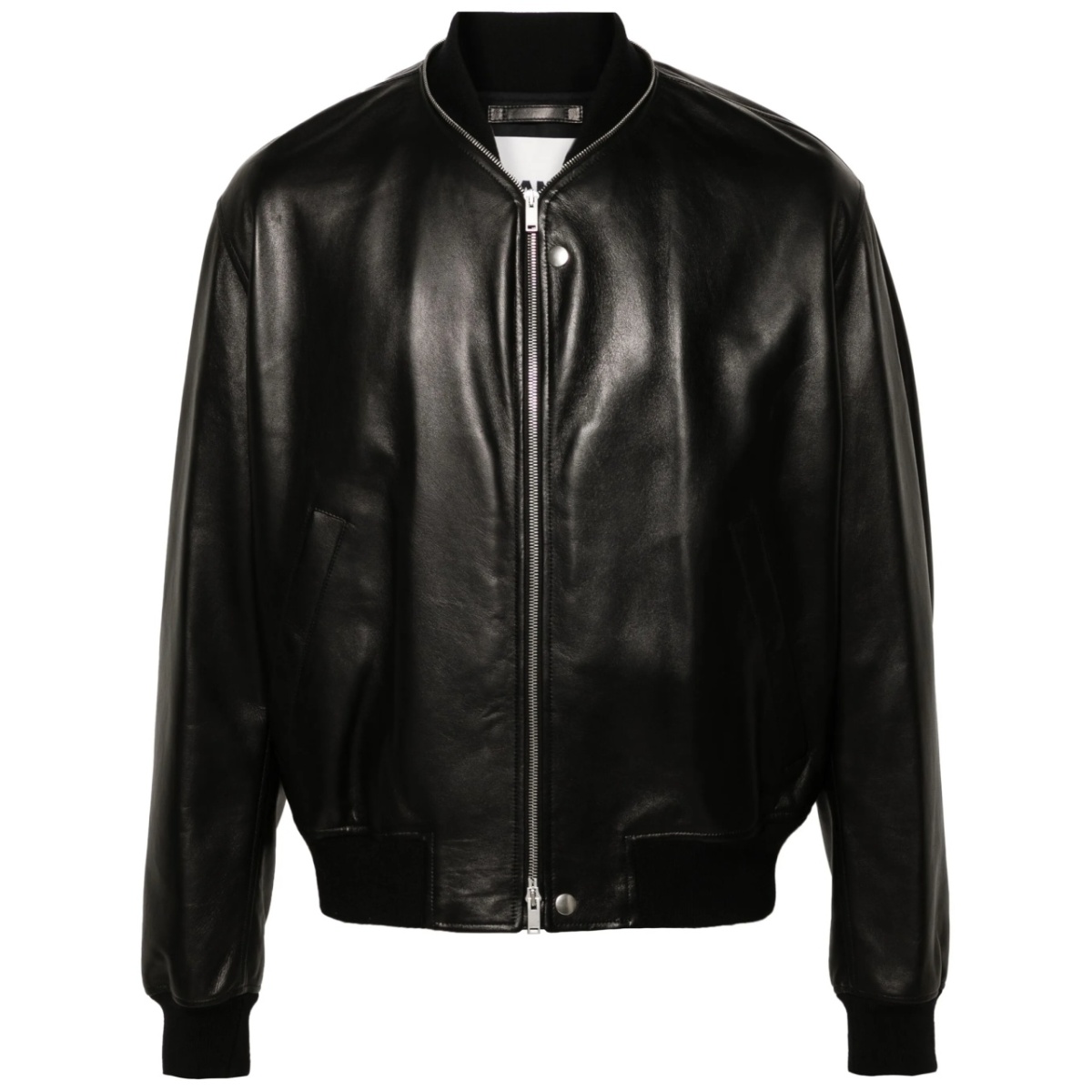 leather bomber jacket