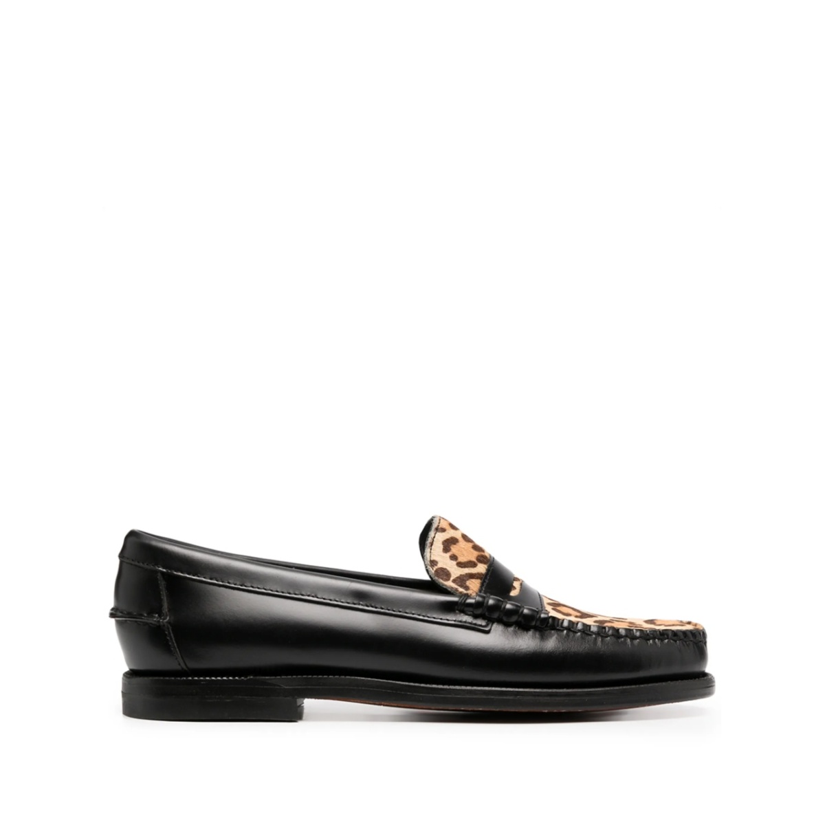 leopard-print loafers