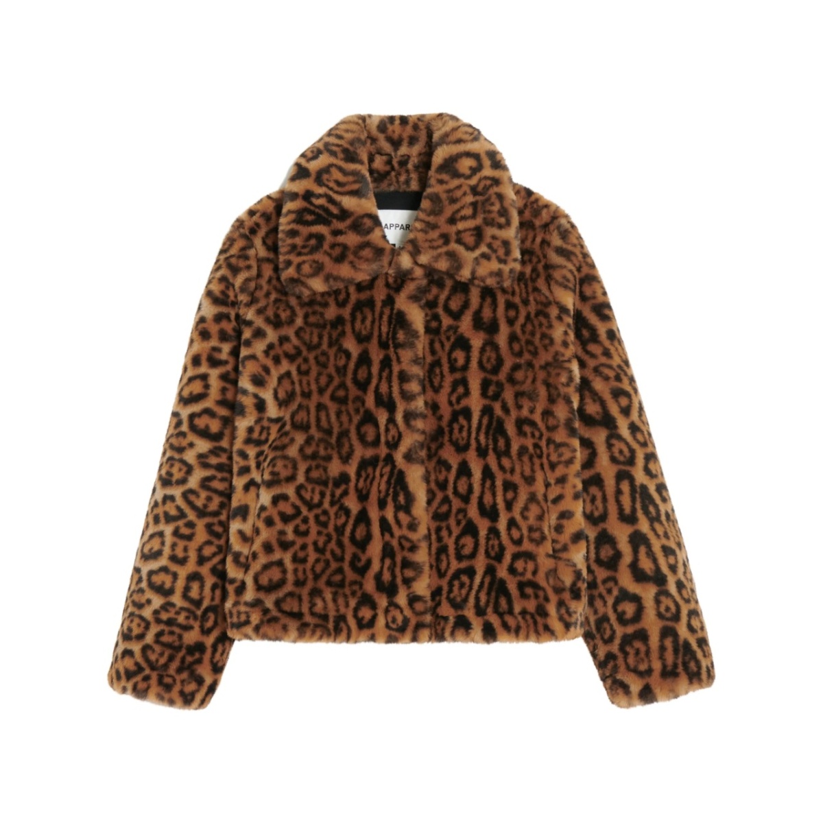 leopard-print recycled polyester jacket