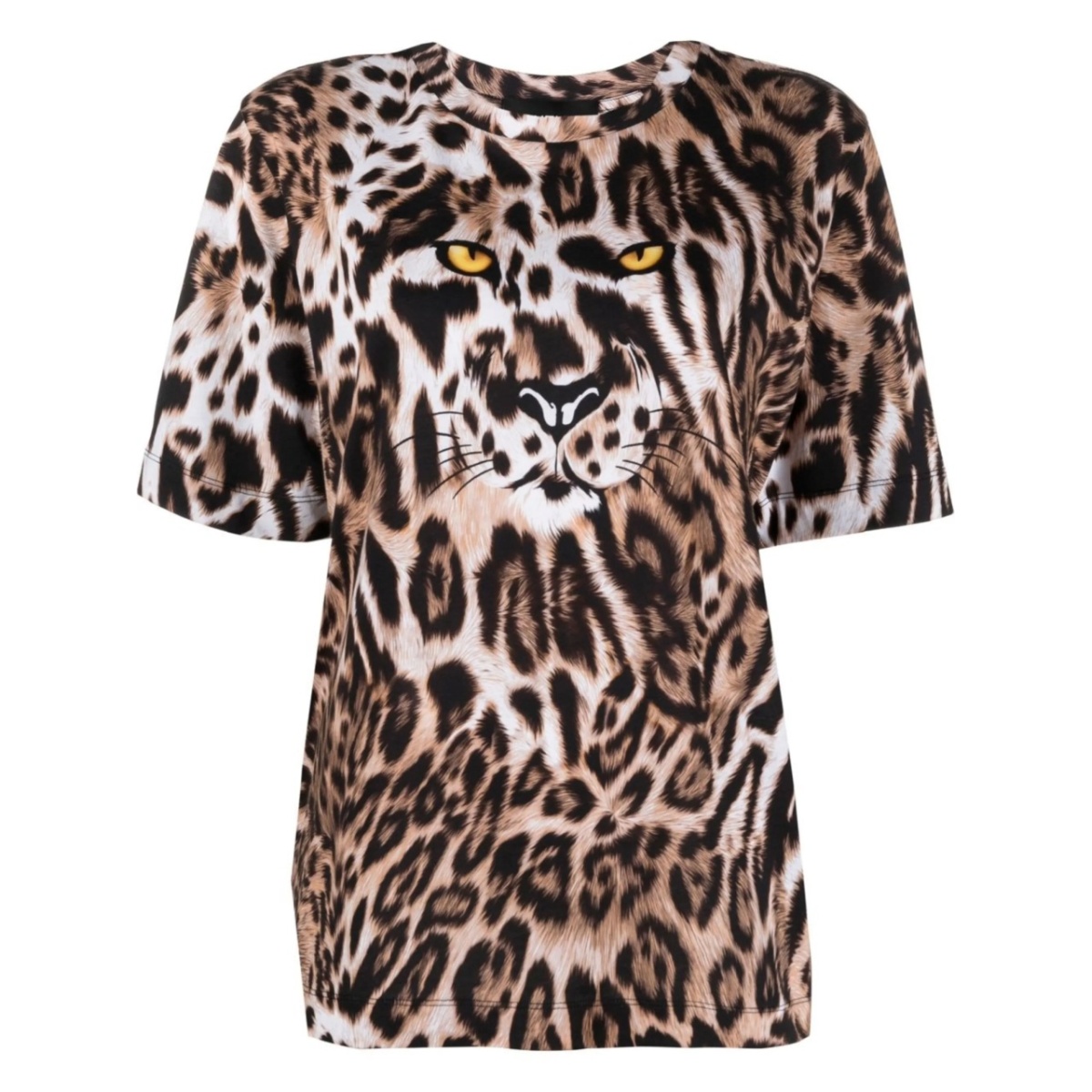 leopard-print T-shirt