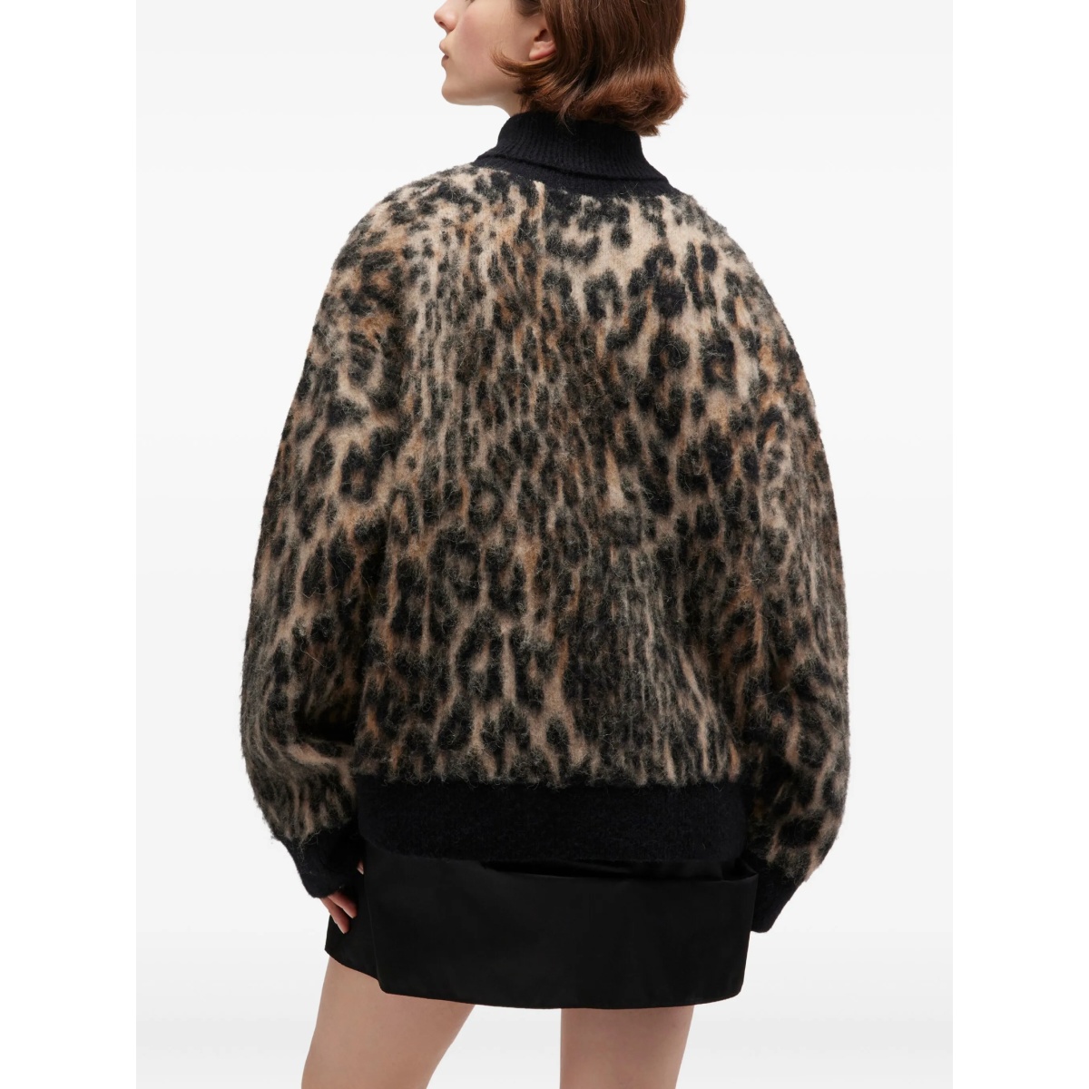 leopard-print turtleneck sweater - Img 4