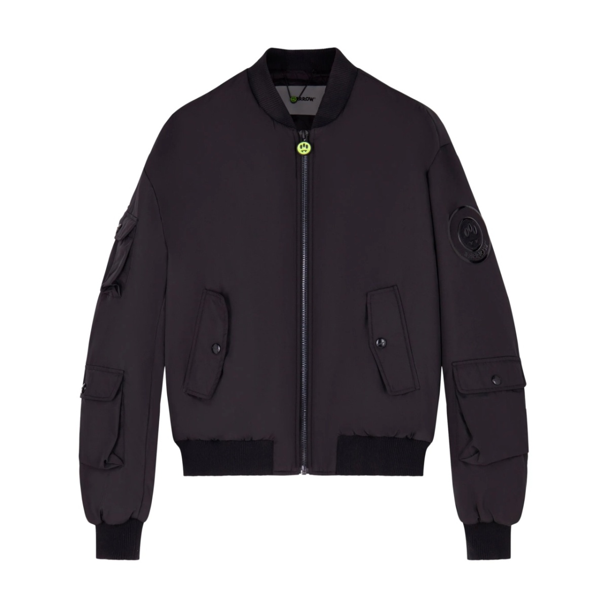 logo-appliqué bomber jacket