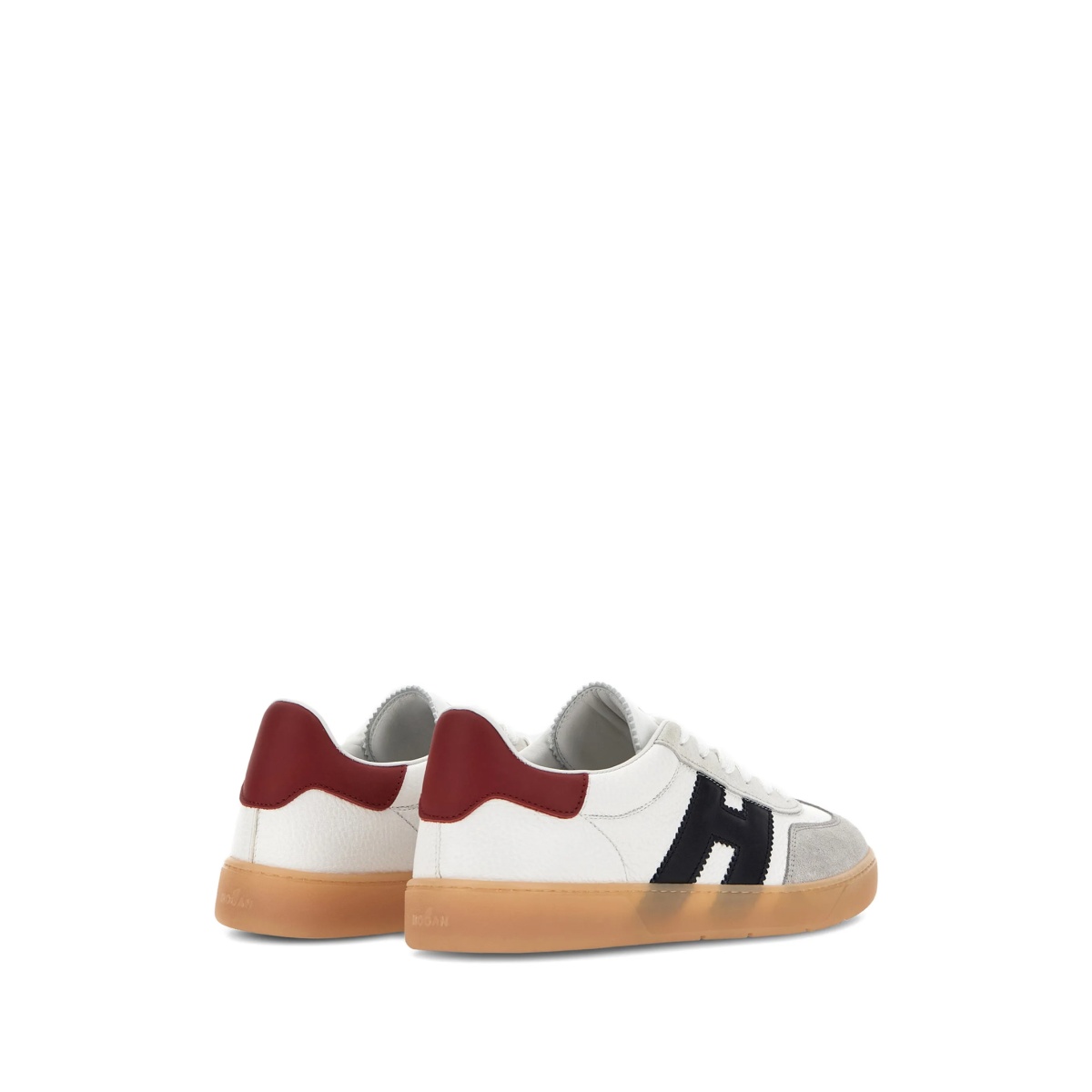 logo-appliqué leather sneakers - Img 5
