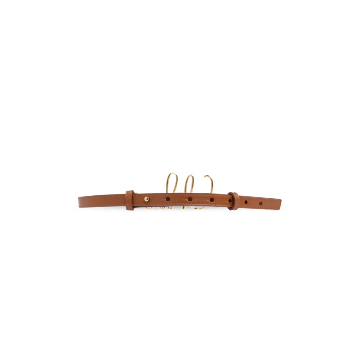 logo buckle leather belt - Img 3