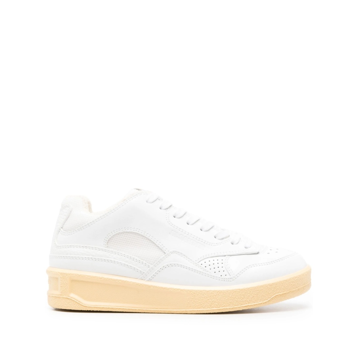logo-debossed panelled sneakers