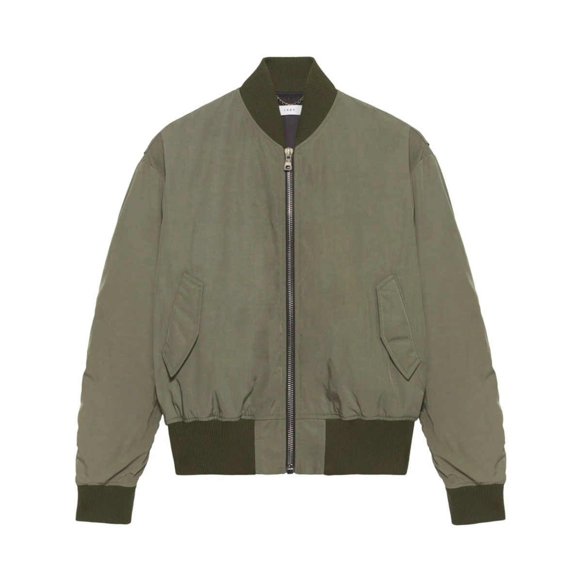 logo-embossed bomber jacket