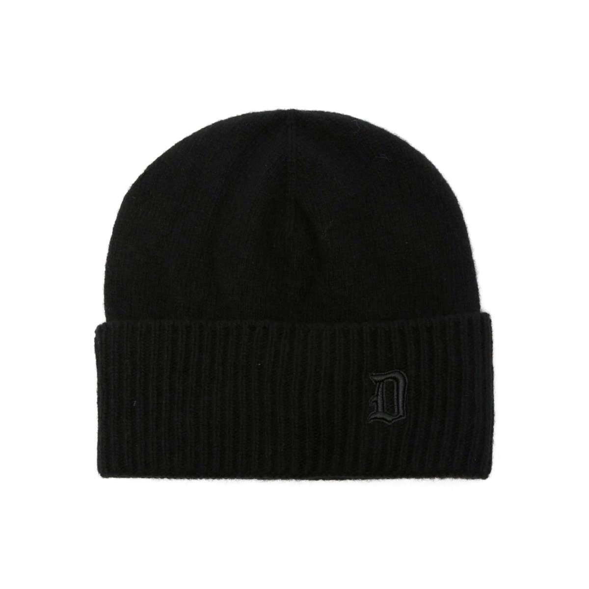 logo-embroidered beanie hat