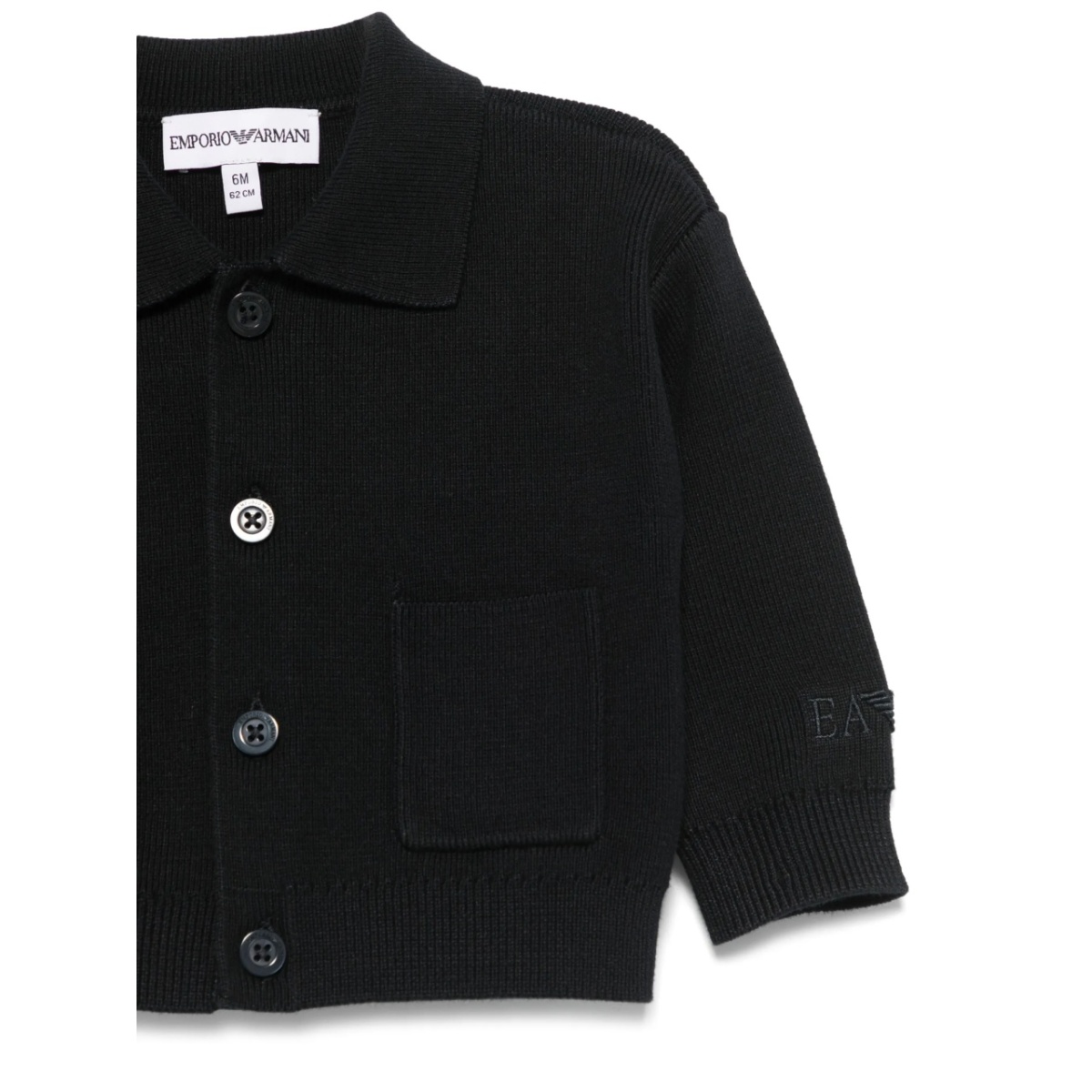 logo-embroidered cardigan - Img 3