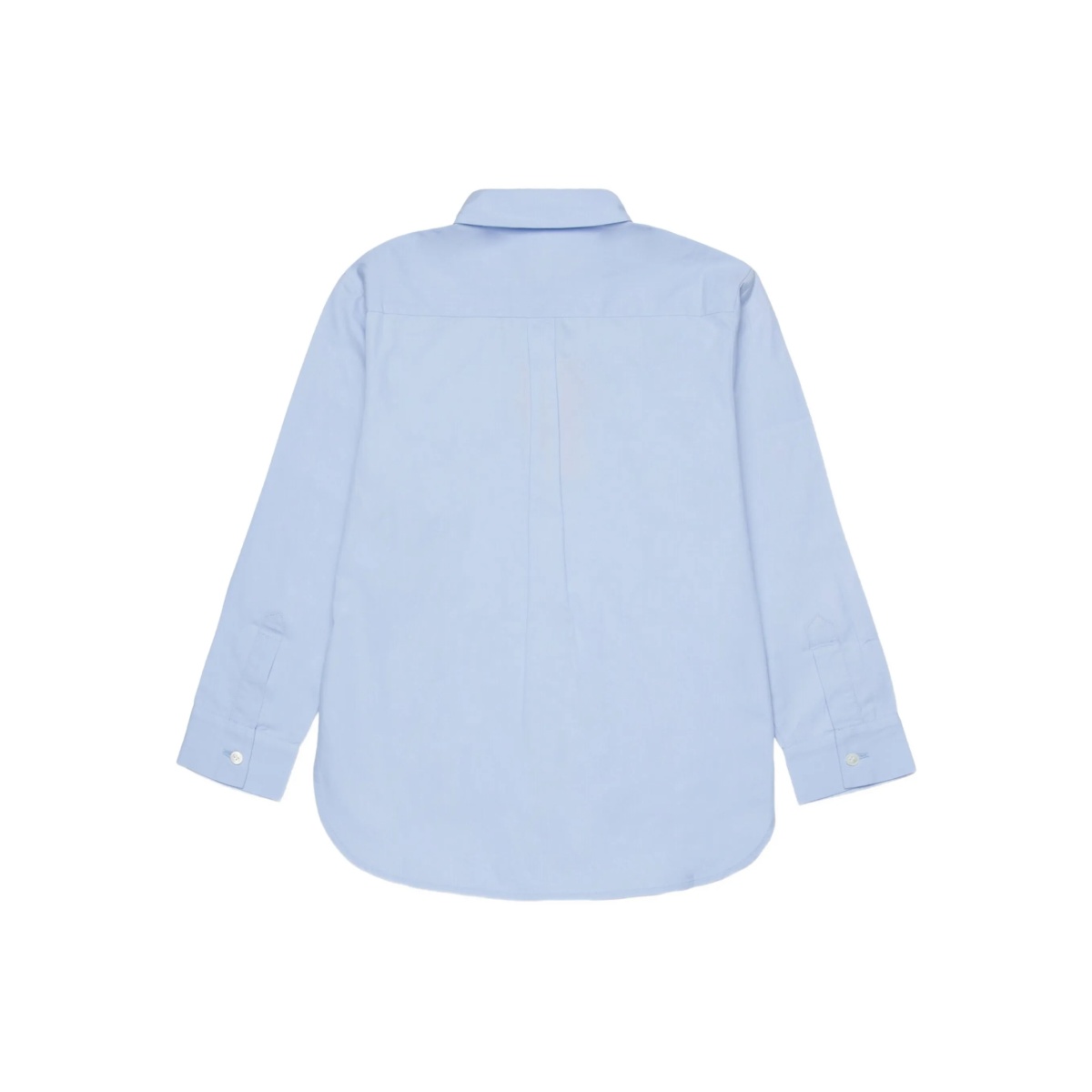 logo-embroidered cotton shirt - Img 2