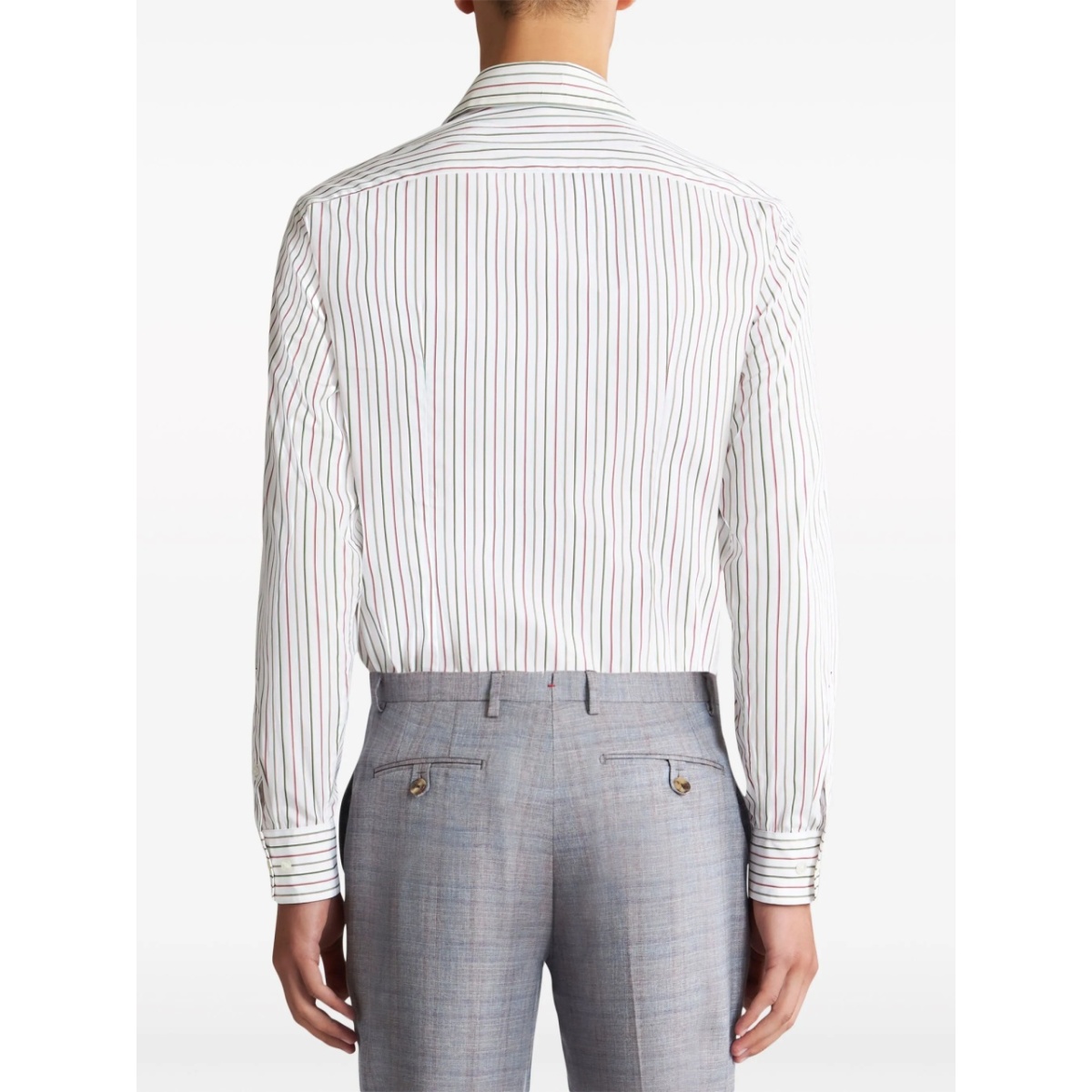 logo-embroidered cotton shirt - Img 3