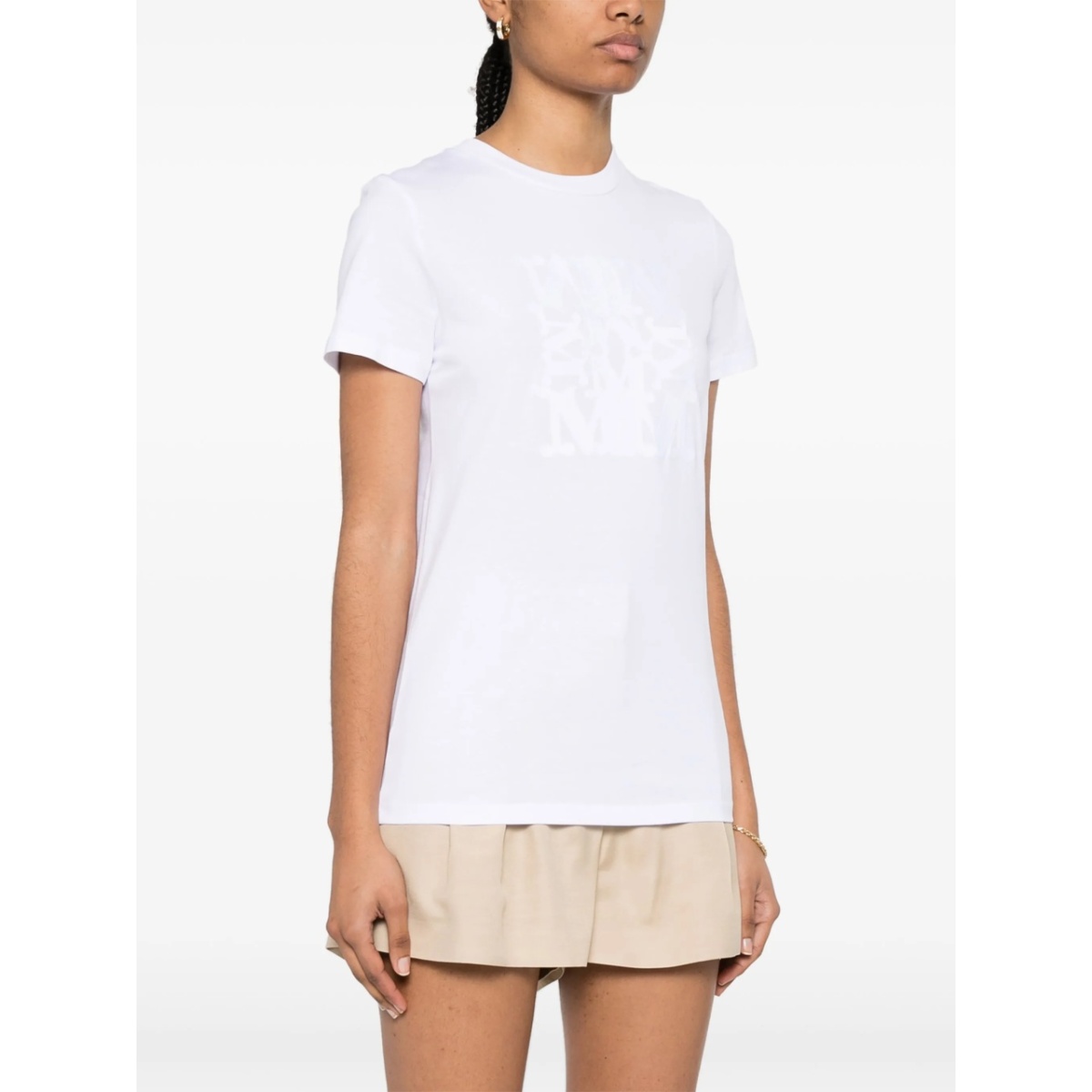 logo-embroidered cotton T-shirt - Img 3
