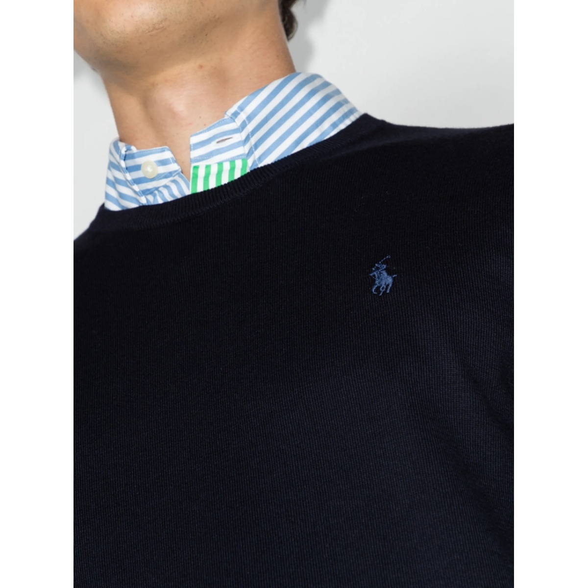 logo-embroidered crewneck jumper - Img 4