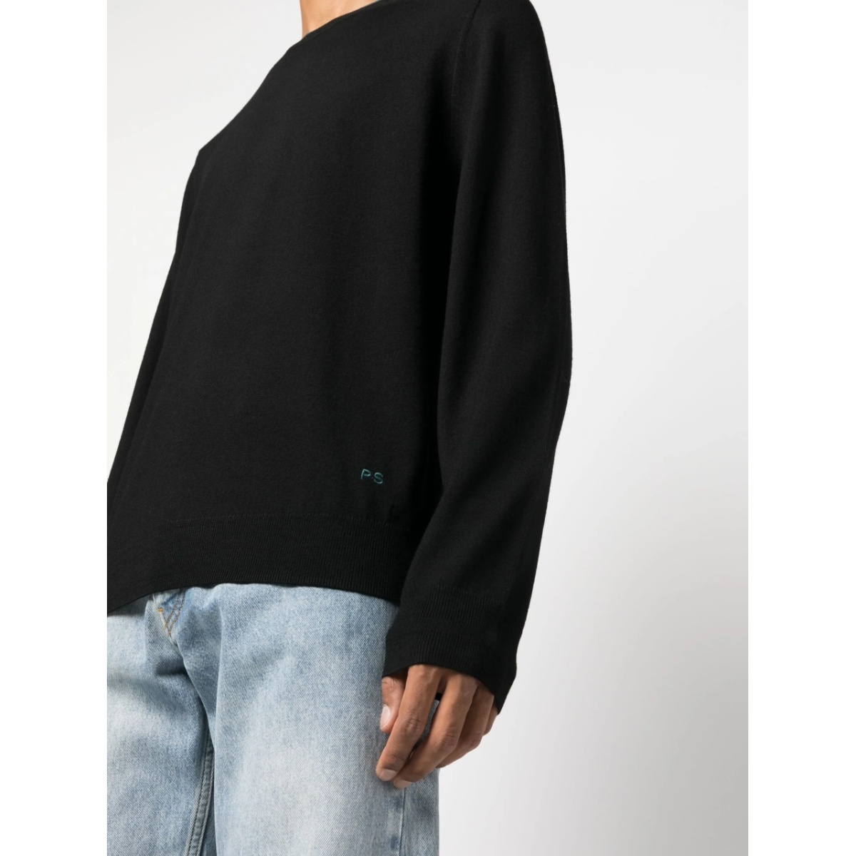 logo-embroidered merino jumper - Img 5