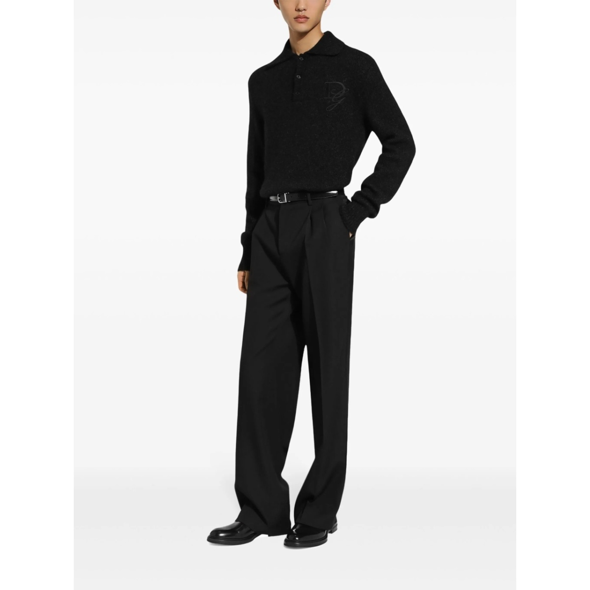 logo-embroidered polo shirt - Img 3