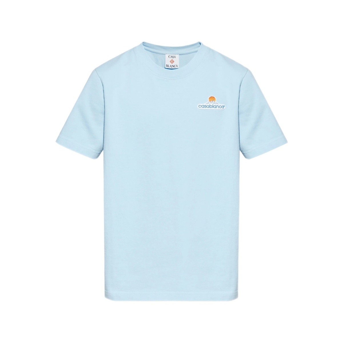 logo-embroidered t-shirt