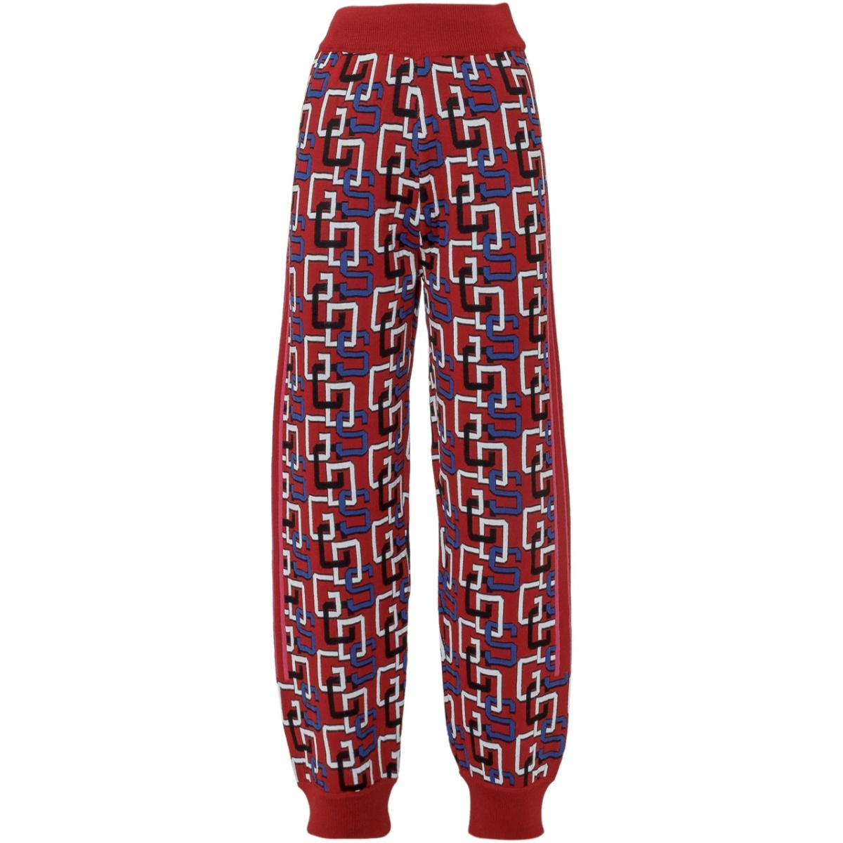 logo-intarsia track pants