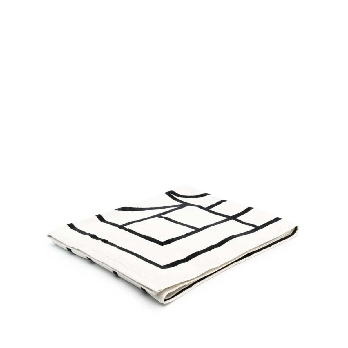 logo-jacquard beach towel